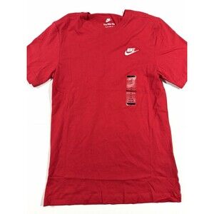 Nike The Nike Tee Men's Red Crew Neck Short Sleeve Cotton Jersey T-Shirt XS